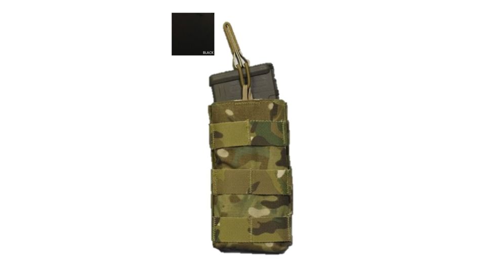 High Ground Gear 5.56 Low Profile Mag Pouch, Single, Black, HG-7000-6