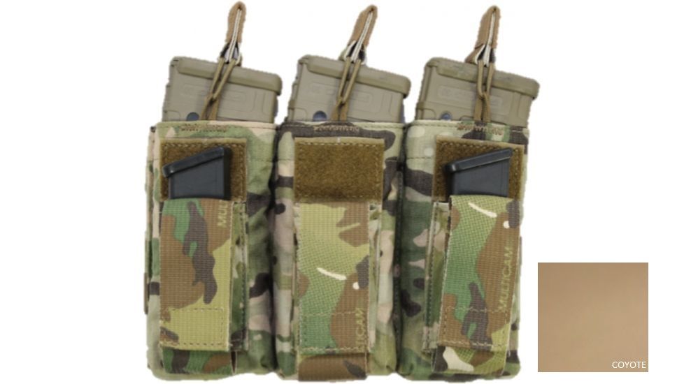 High Ground Gear M4/M16-Pistol Combo Pouch, Triple, Coyote, HG-7993-4
