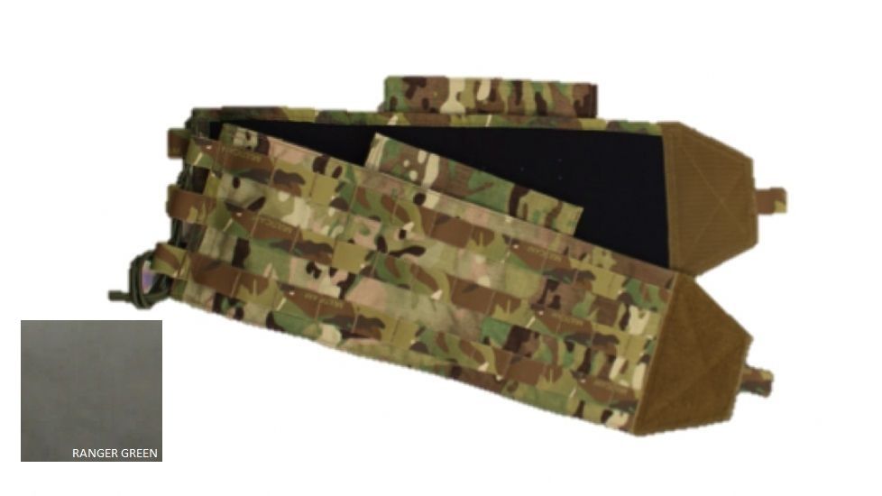 High Ground Gear Padded Cummerbund System w/ Plate Pouches, Ranger Green, ONE SIZE, HG-8408-14-5
