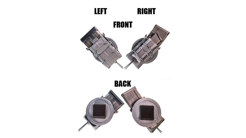 High Speed Gear Disc 45 Degree Right Belt Mounted Magazine Pouch, Wolf Gray, 13GD01WG