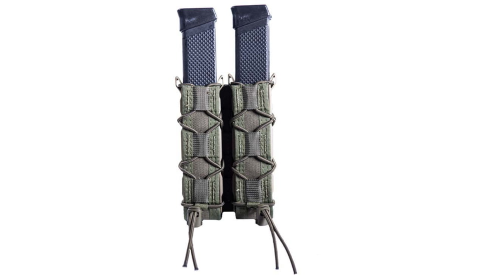 High Speed Gear Double Taco Pistol Magazine Pouch - Extended, Olive Drab, 11EX02OD