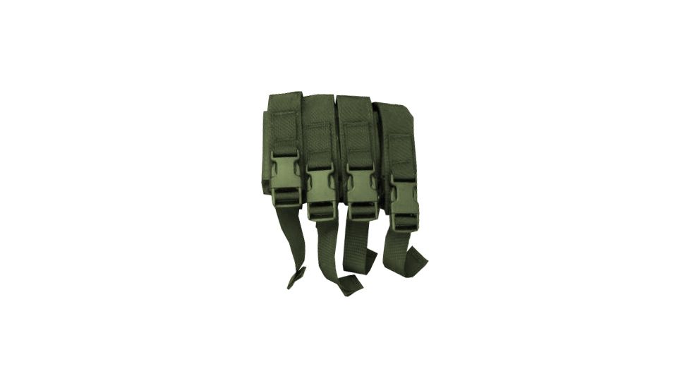 High Speed Gear HSGI Modular Pistol Mag Pouch Quad, Olive Drab 12PM04OD
