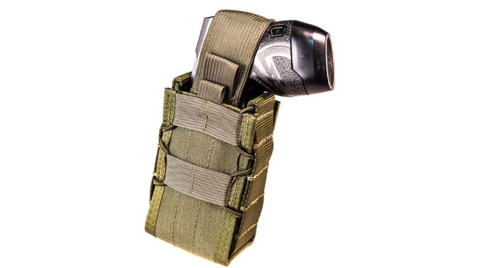 High Speed Gear Stun Gun Taco-MOLLE Pouch w/ HSGI Clips for PALS, Olive Drab, 11SG00OD