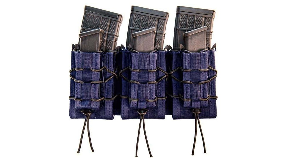 High Speed Gear Triple Double Decker Taco Shingle Rifle/Pistol Magazine Pouch, LE Blue, 45DD00LE