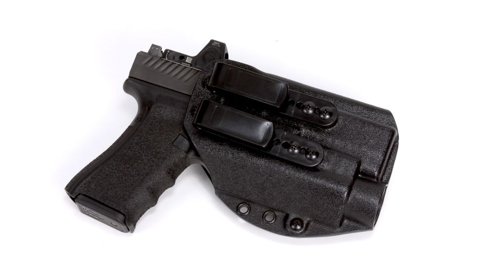 High Threat Concealment Glock Spektre IWB Light-Bearing Pistol Holster for Streamlight TLR1/HL, TLR2/G on G19/G23/G32/G17/G22/G31 -Left Handed, Black, HI2-GL903-L-3-TLR2-DO-BL