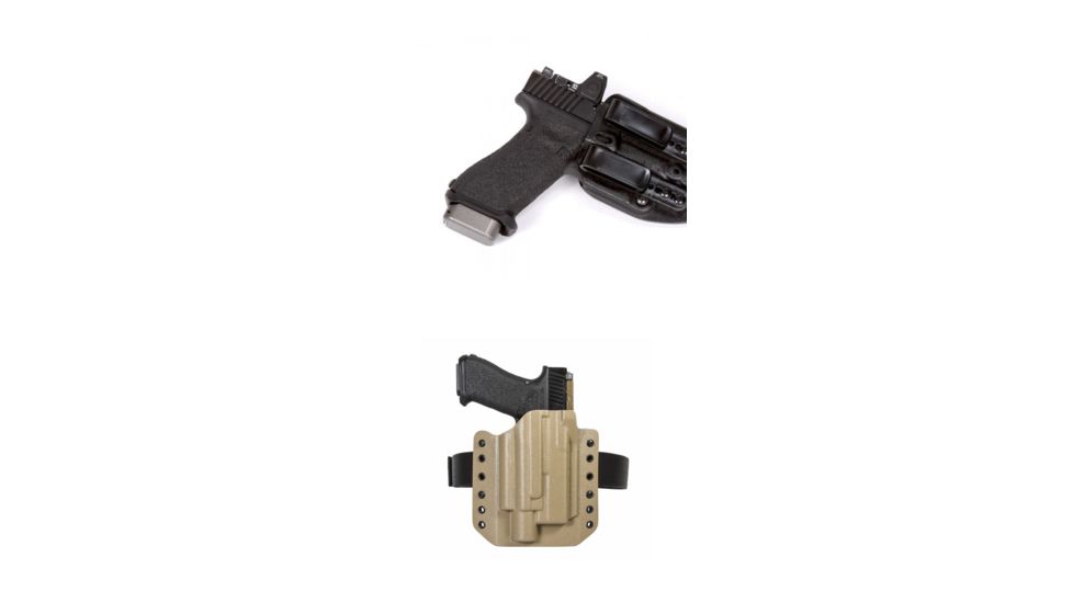 High Threat Concealment Glock Spektre IWB Pistol Holster, Black, Flat Dark Earth