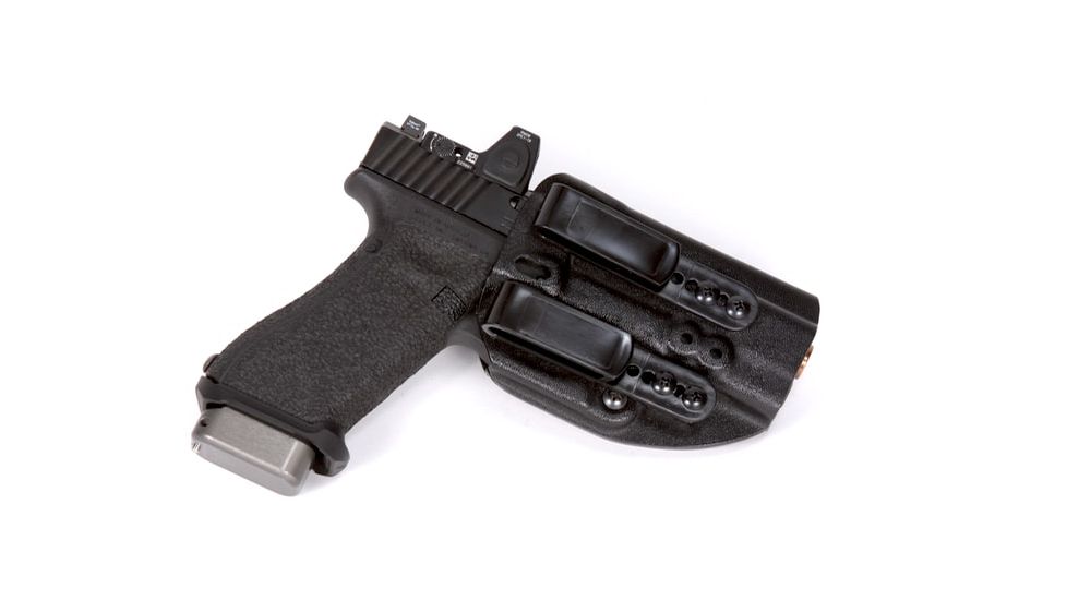High Threat Concealment Glock Spektre IWB Pistol Holster-Left Handed G17, G22, G31, Black, HI2-GL903-L-DO-BL