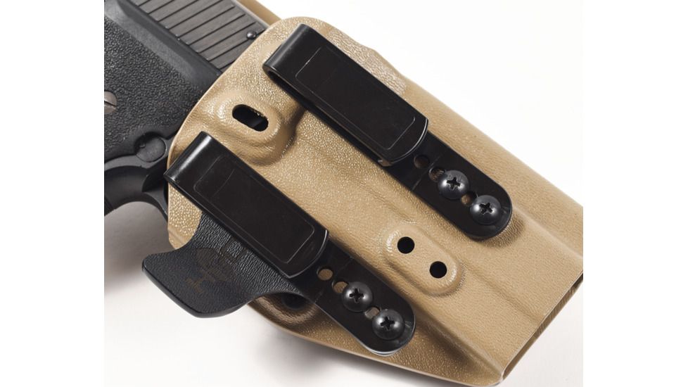 High Threat Concealment Sig Sauer Spektre IWB Pistol Holster - Left Handed Full Size P250 / P320, Flat Dark Earth, HI2-SS320-L-DO-FDE