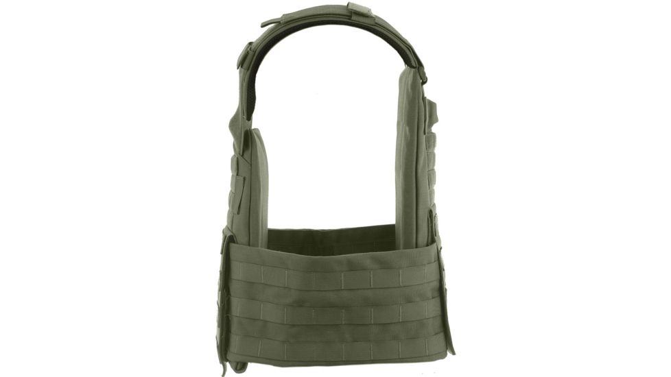 HighCom Armor ACAP Series Rifle Armor Kit Plate Carrier w/Guardian RSTP Ceramic Plates w/UHMWPE Backing/10x12 Shooters Cut/10x12 Shooters Cut, OD Green, 2XL, RAK-832295295
