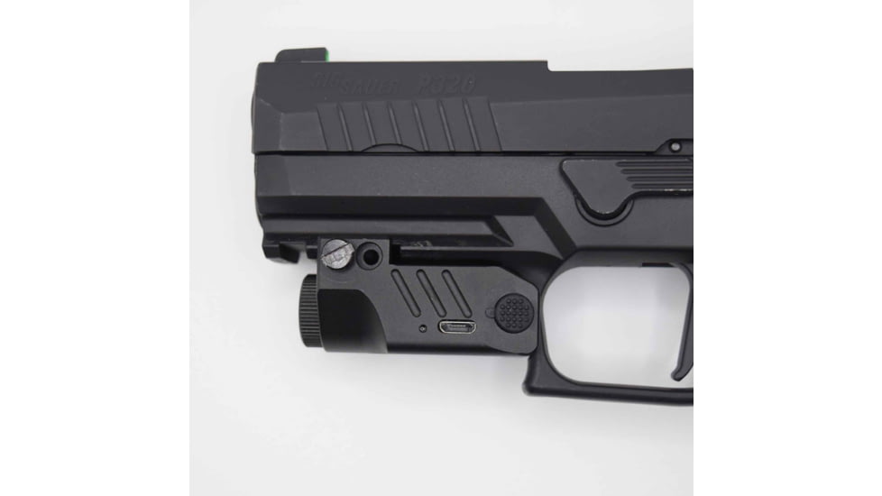 Hilight P3X 500 Lumens LED Weapon Light, SIG Sauer P226, Springfield Armory XD-S, G 19, SIG Sauer P320, G 17, G 34, S&amp;W M&amp;P M2.0, Springfield Armory XD-M, Lithium Ion, Black, P3X