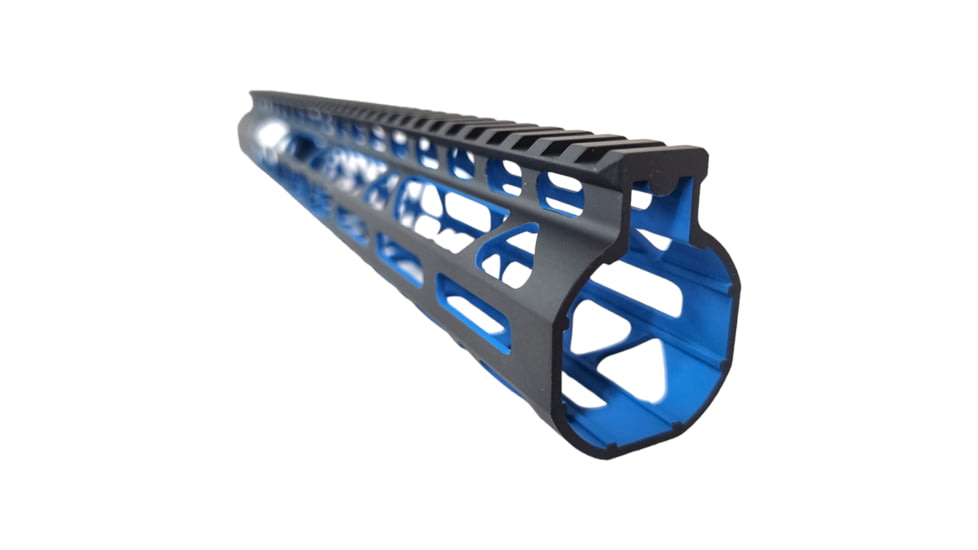 HIPP Customs Lite Weight Hand Guard, 15in, AR-15, Black/Blue, 15in, HC15HAND15BL