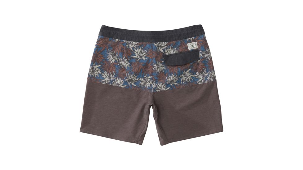 HippyTree Mens Agave Trunk Board Shorts, Brown, 28 Waist, 2072-BROWN-28