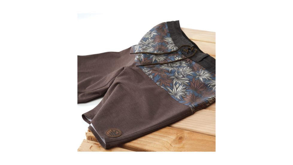 HippyTree Mens Agave Trunk Board Shorts, Brown, 28 Waist, 2072-BROWN-28