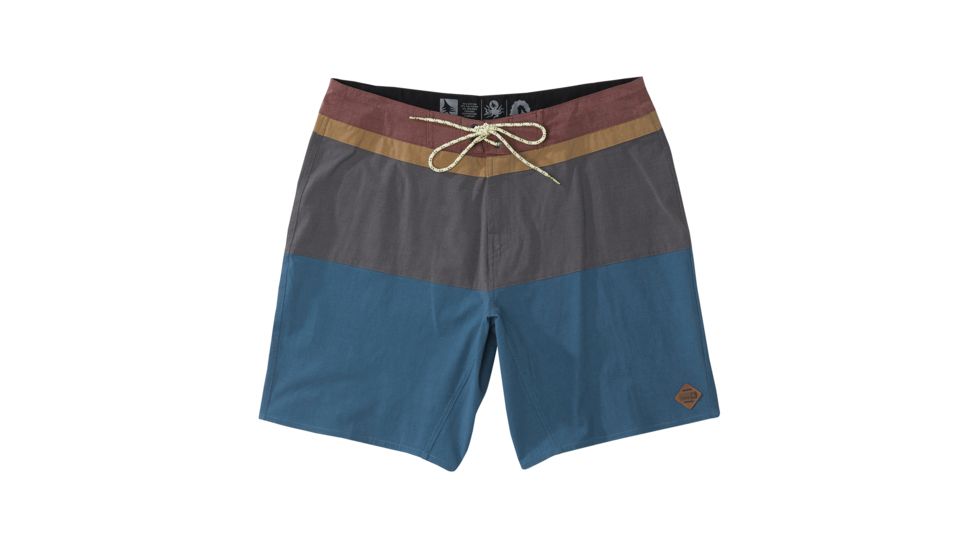 HippyTree Mens Jupiter Trunk Board Shorts, Blue, 28 Waist, 2158-BLUE-28
