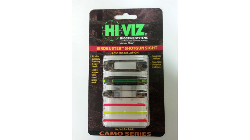HIVIZ BirdBuster (Camo) Magnetic Shotgun Sight, Red/Green BB2005-CM