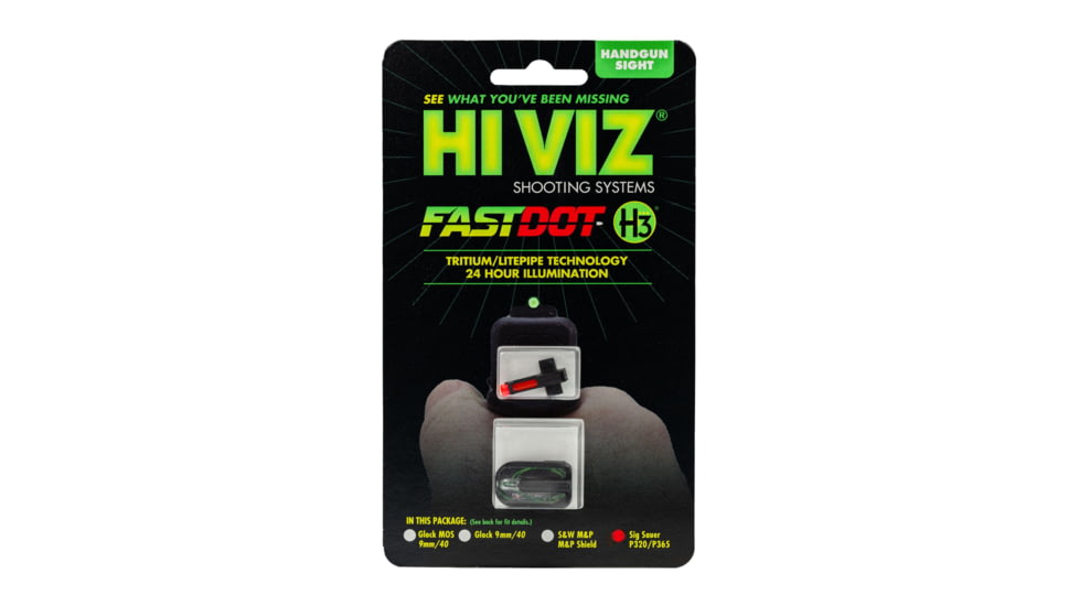 USED HiViz Fastdot H3 Sig P320 9 mm w/Fixed Sights Only Sight, Black, SG320FD21, EDEMO2, Used, Condition Like New, Inspect and Rebox