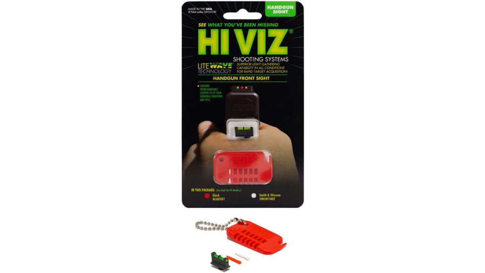 HiViz Glock Interchangeable Litepipe Front Sight