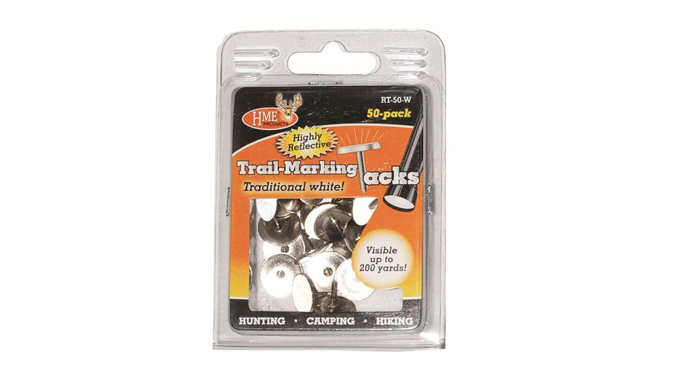Hme Products Hme Reflective Trail Tacks Metal White 50/pk