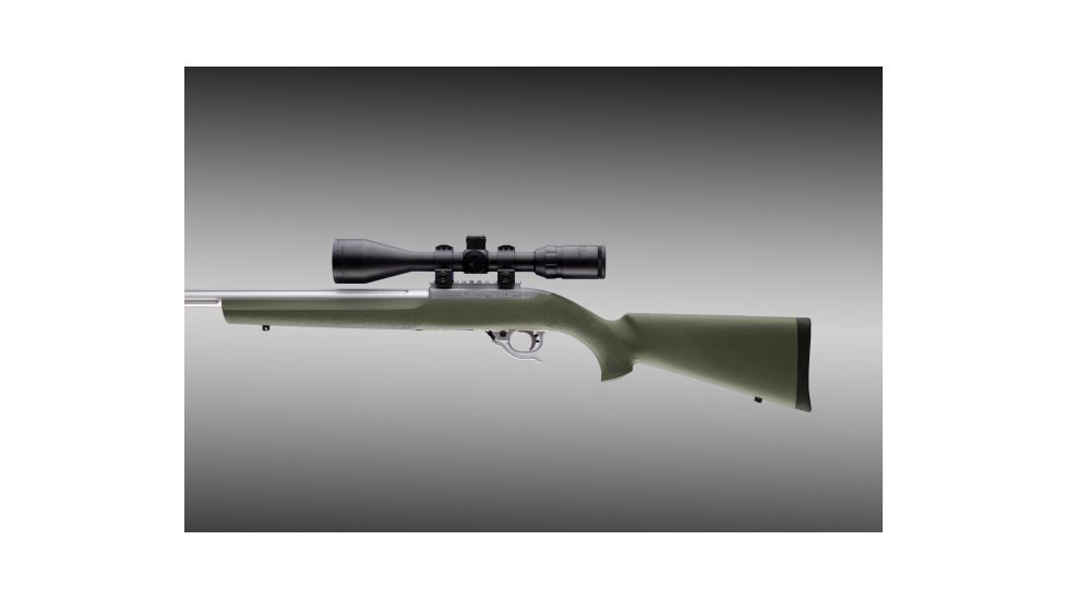 Hogue Ruger 10/22 Rubber OverMolded Stock w/Standard Barrel Channel, OD Green 22200