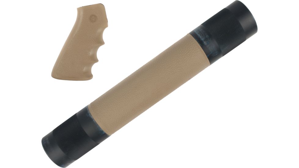 Hogue AR-15/M-16 Kit OverMolded Grip and Free Float Forend Desert Tan 15308