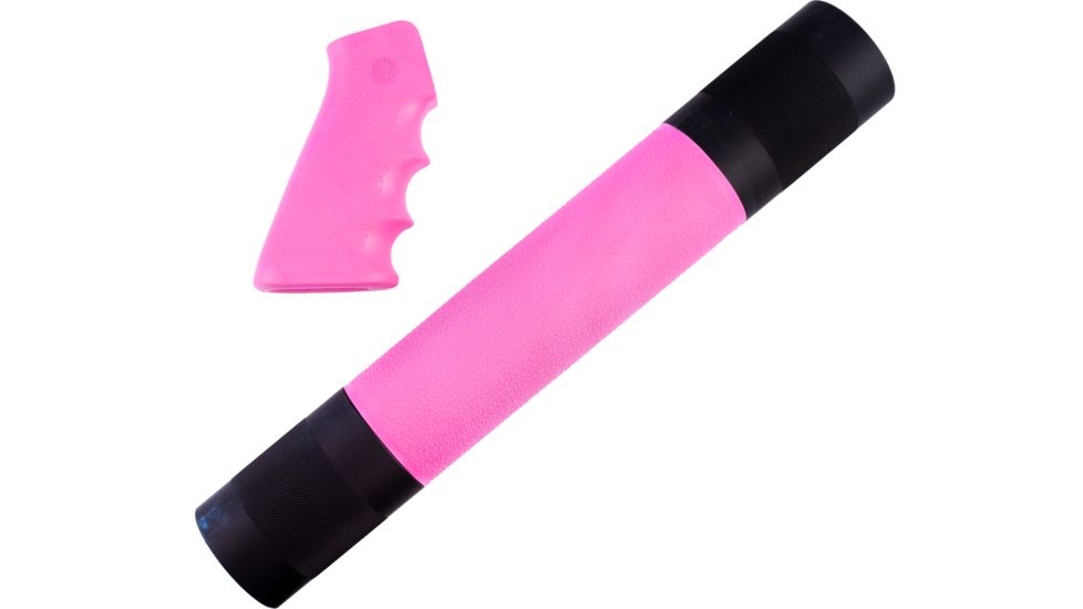 Hogue AR-15/M-16 Kit - OverMolded Grip and Free Float Forend, Pink 15708