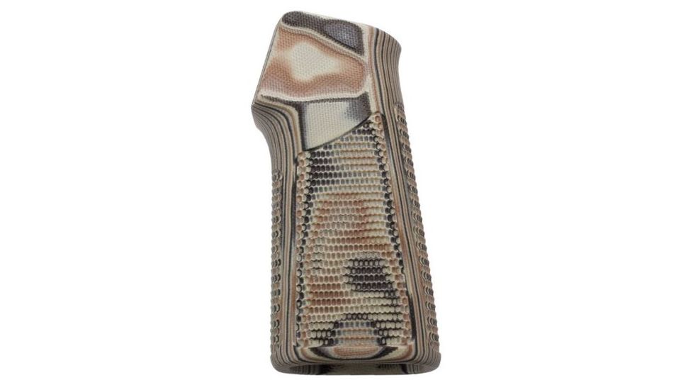 Hogue AR15/M16 15 Degree Vertical No Finger Groove Grip,Piranha Grip G10 G-Mascus Dark Earth 13727