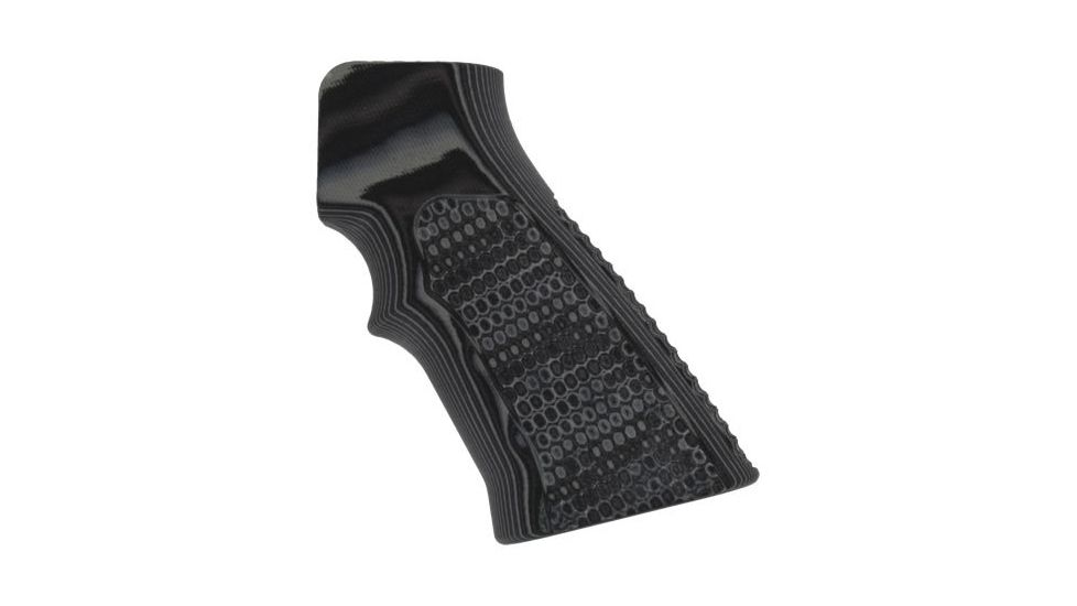 Hogue AR15 / M16 Piranha Grip G-10 - G-Mascus Black/Gray 15137-BLKGRY