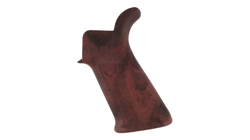 HOGUE AR15/M16 Rubber Grip Beavertail w/ No Finger Grooves Red Lava 15431