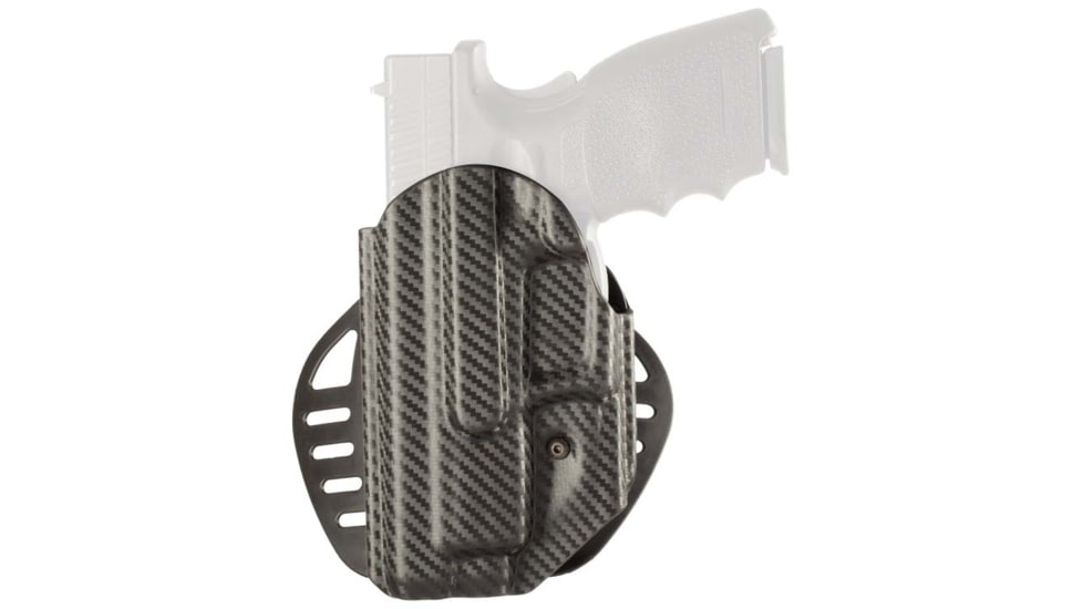 Hogue ARS Stage 1 Carry Carbon Fiber OWB Belt Holster, Springfield Armory XD 9mm, Left Hand, Black, 52973