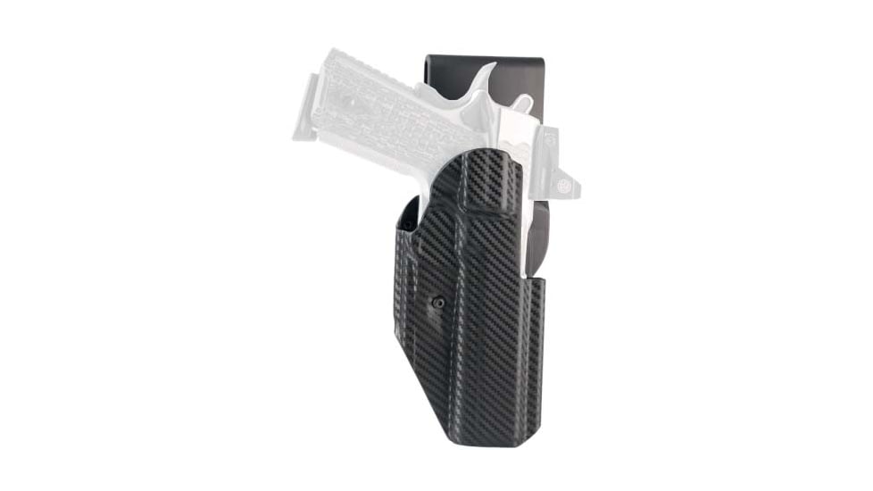 Hogue ARS Stage 1 Sport Carbon Fiber OWB Belt Holster, 1911 Government, Right Hand, Black, 52245