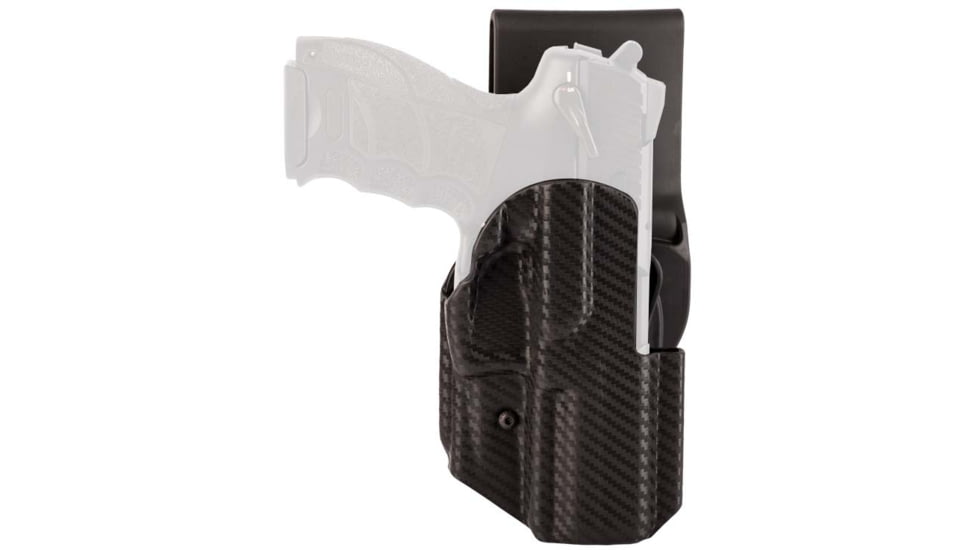 Hogue ARS Stage 1 Sport Carbon Fiber OWB Belt Holster, Heckler &amp; Koch VP9, Right Hand, Black, 52203