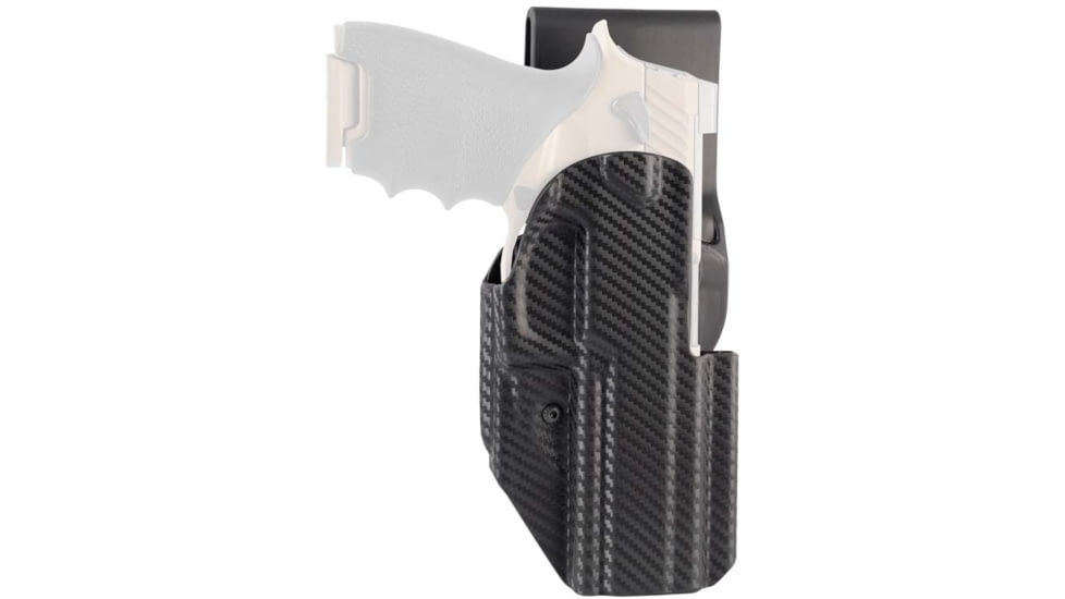 Hogue ARS Stage 1 Sport Carbon Fiber OWB Belt Holster, SIG Sauer P250, Right Hand, Black, 52224