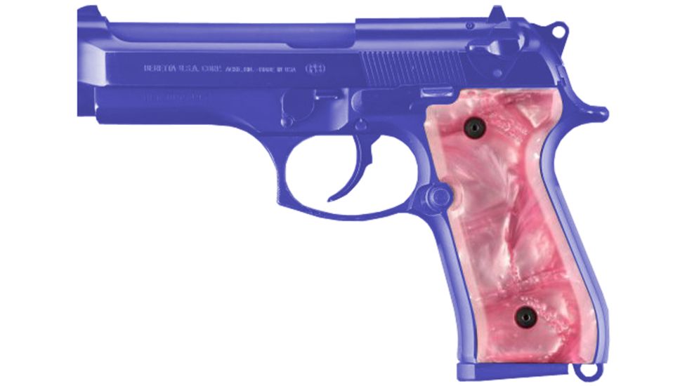 Hogue Pink Pearlized-Polymer Grip - Beretta 92 92518 