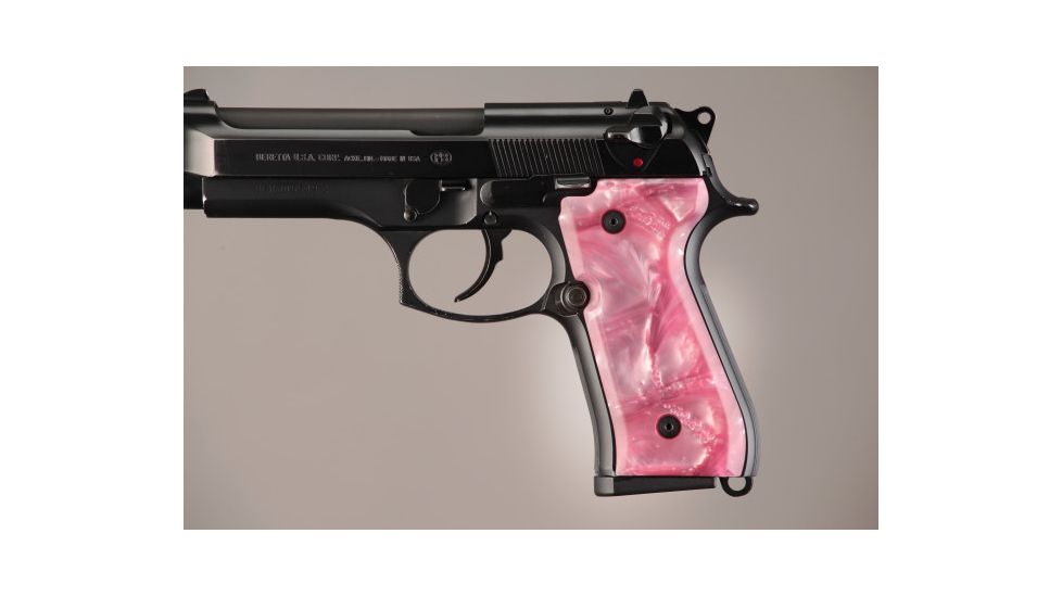 Hogue Beretta 92 Pink Pearlized-Polymer 92518