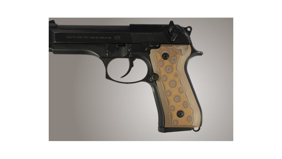 Hogue Beretta 92FS G-10 - G-Mascus Tan 92167-TAN