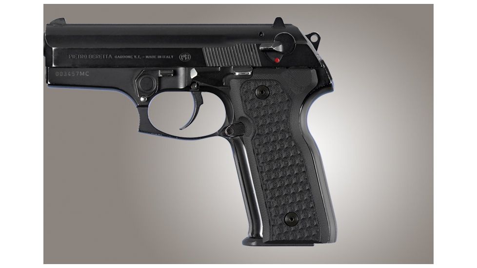 Hogue Beretta Cougar 8045 Chain Link G-10 - Solid Black 91109