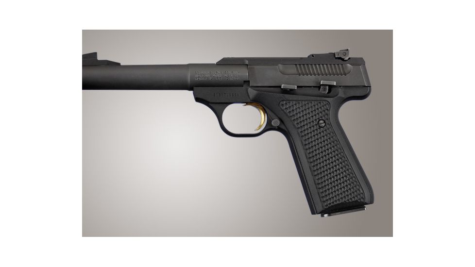 Hogue Browning BuckMark Piranha Grip G-10 - Solid Black 72139