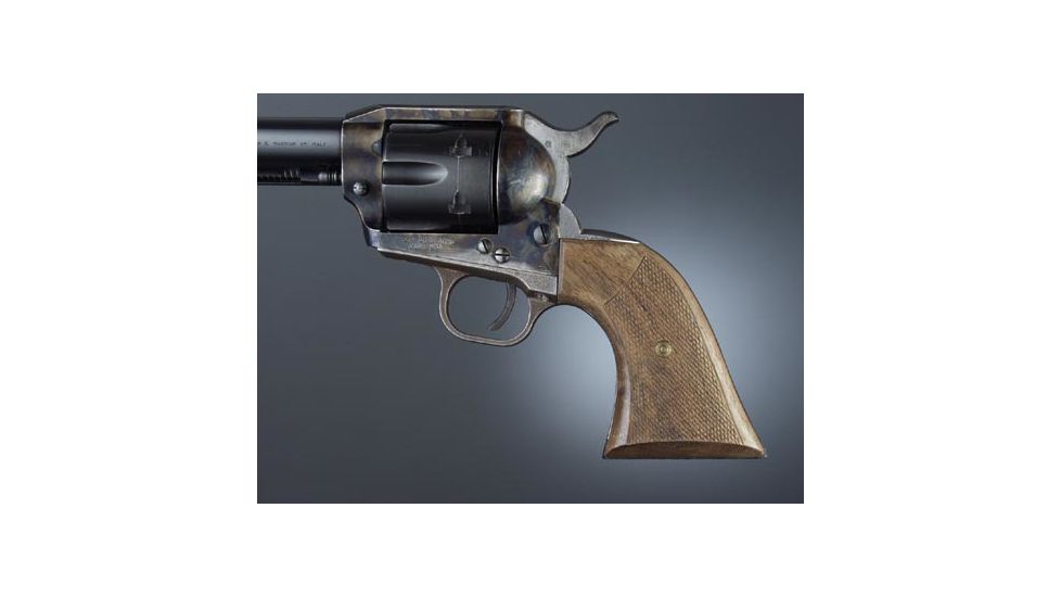 Hogue Colt Single Action Walnut Cowboy Panels, Checkered 50671