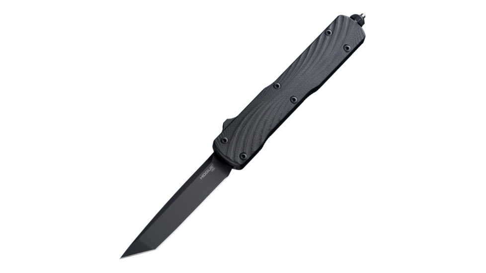 Hogue Counterstrike OTF Automatic Knife, 3.35in, Hard Anodized Aluminum, Tanto, Black G10, Black G10, 34860