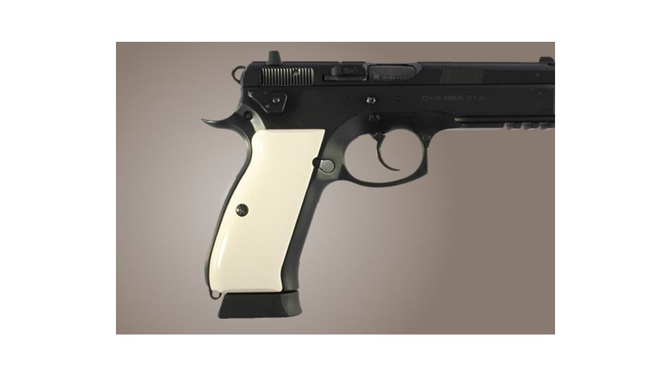 Hogue CZ 75 Smooth Ivory Polymer 75020
