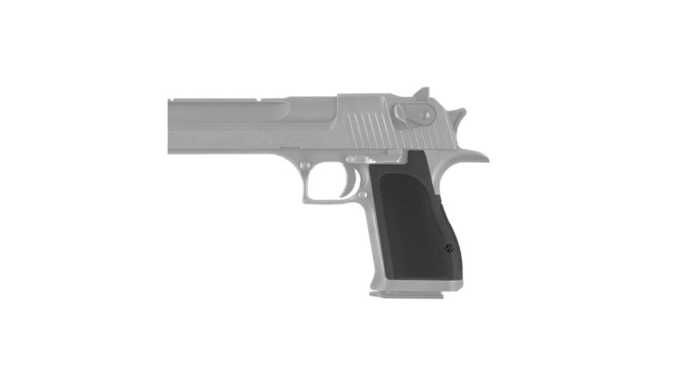 Hogue Desert Eagle Checkered Aluminum - Matte Black Anodized 03170