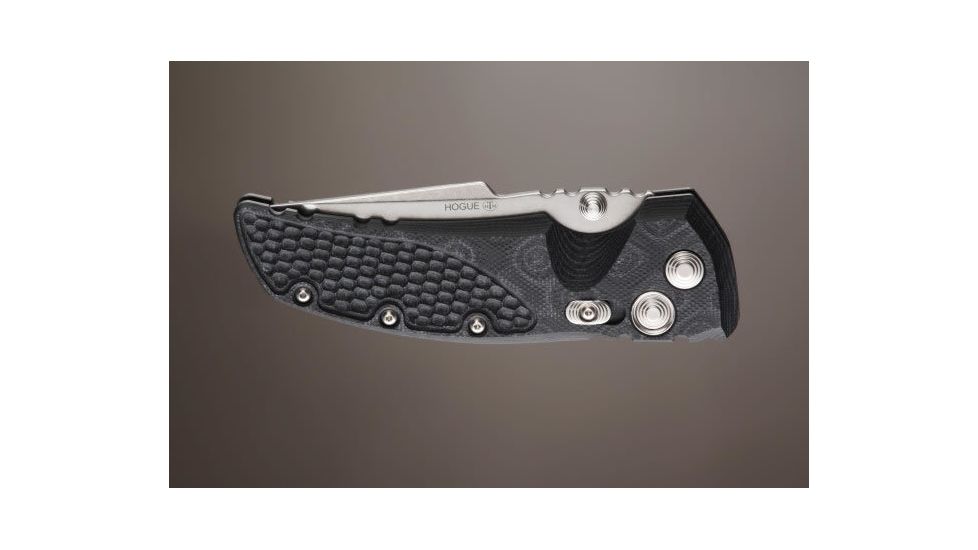 Hogue EX-01 3.5in Tactical Folder Tanto Blade Tumble Finish G-10 Frame - G-Mascus Black 34169