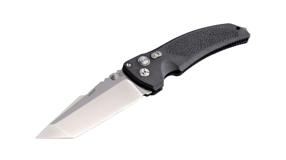 Hogue EX-03 4in Folder Tanto Blade Tumble Finish Polymer Frame - Matte Black 34340