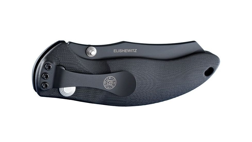 Hogue EX-04 3.5in Folder Wharncliffe Blade Black Finish G-10 Frame - Solid Black 34460