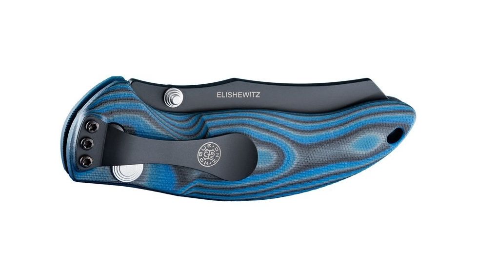 Hogue EX-04 4in Folder Wharncliffe Blade Black Finish G-10 Frame - G-Mascus Blue Lava 34443