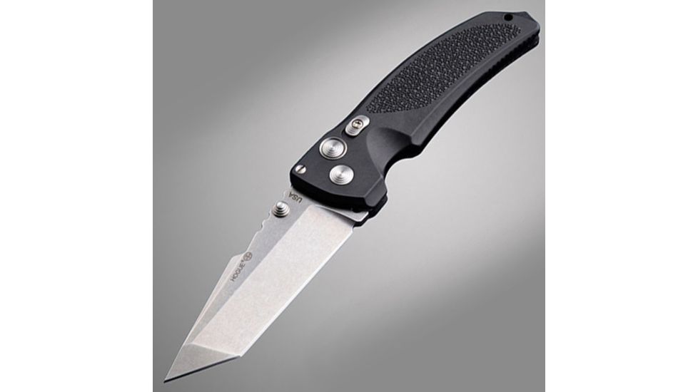 Hogue EX-A03 3.5 in., Auto, Black Tanto, Polymer, Black X-HOG34320