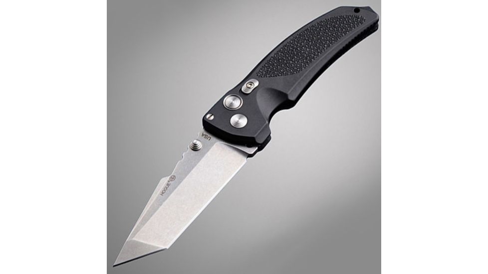 Hogue EX-A03 4  in., Auto, Black Tanto, Polymer, Black X-HOG34300