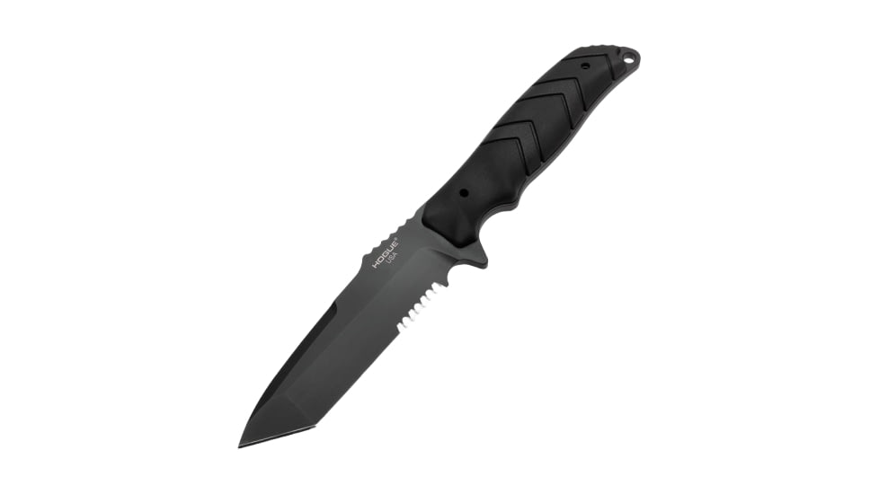 Hogue Fray 4.2in Fixed Blade Knife, Black, NSN 1095-01-466-8569, 55349