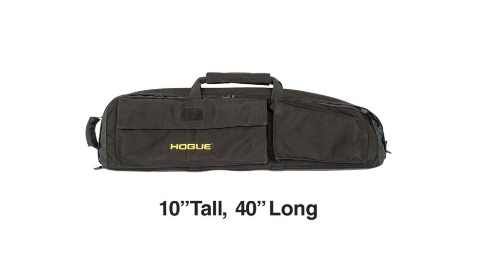 Hogue Gear Medium Double Rifle Bag w/ Front Pocket and Handles, Black, 10in H x 40in L 59450
