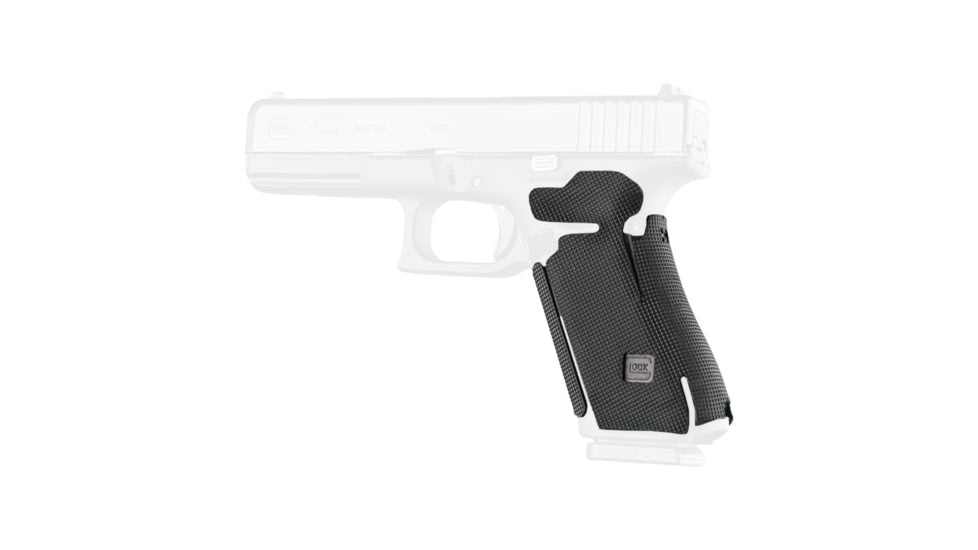 Hogue Glock 17, 17MOS, 34MOS, 45, 45MOS, 19X, Wrapter Rubber Adhesive Grip, Block Texture, Small Frame Full Size Generation 5 Small Backstrap, Black, 17178